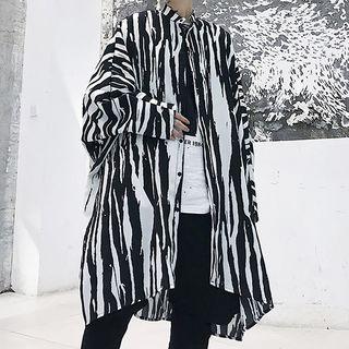 Zebra Print Oversized Shirt