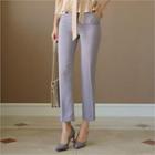 Tall Size Flat-front Straight-cut Pants