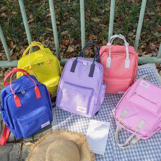 Applique Lightweight Square Backpack