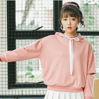 Slit Sleeve Hoodie