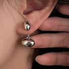 Polished Alloy Dangle Earring 1 Pair - Silver Needle - Silver - One Size