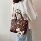 Set: Print Tote Bag + Bag Charm