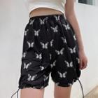 Printed Bungee Cord Shorts