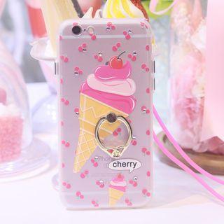 Ice Cream Print Mobile Case With Ring - Iphone 6/ 6s / 6 Plus / 6s Plus