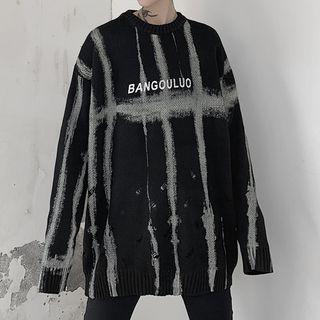 Lettering Printed Sweater