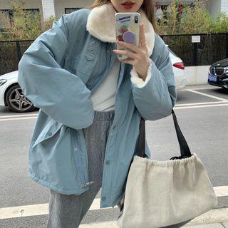 Fluffy Panel Jacket