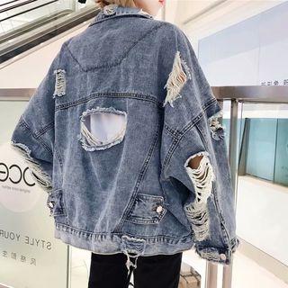 Ripped Denim Bolero