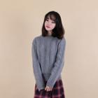 Crewneck Wool Blend Sweater