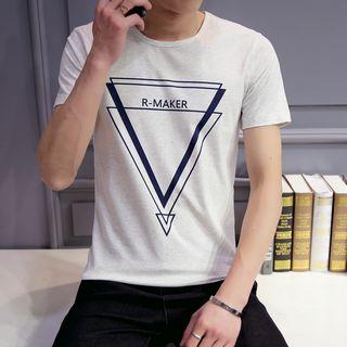 Triangle Print Short Sleeve T-shirt