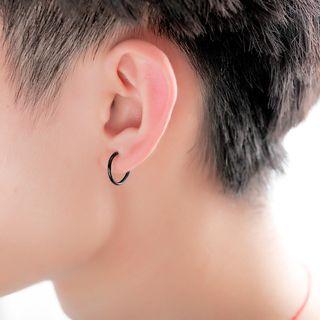 Stainless Steel Clip-on Hoop Earrings