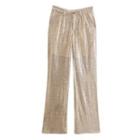 Sequin Straight Leg Pants