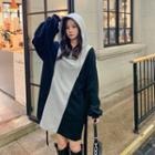 Panel Hooded Sweatshirt Dress