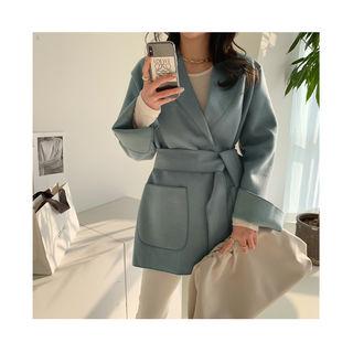 Woolen Wrap Blazer & Sash