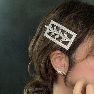 Rhinestone Christmas Tree Hair Clip Christmas Tree - One Size