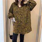 Leopard Print Shirt Leopard - Dark Yellow - One Size