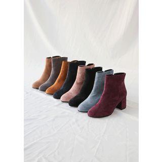 Faux-suede Ankle Boots (8 Colors)