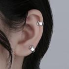 U Shape Alloy Cuff Earring 1 Pc - Silver - One Size