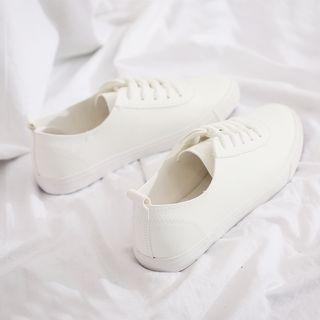 Faux-leather Couple Sneakers