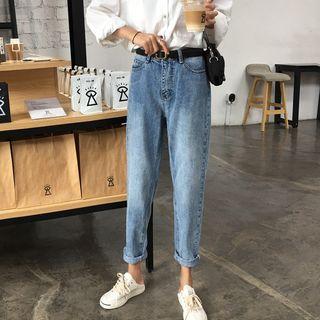 Cropped Fitted Jeans