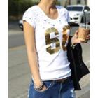 Round-neck Numbering T-shirt