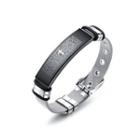 Fashion Simple Scripture Cross Mesh 316l Stainless Steel Bracelet Silver - One Size