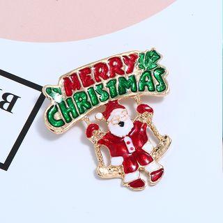 Santa Claus Brooch As Shown In Figure - One Size
