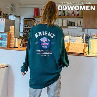 Plus Size Printed Oversized Sweatshirt