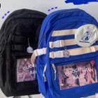 Printed Pvc Panel Backpack / Bag Charm / Set