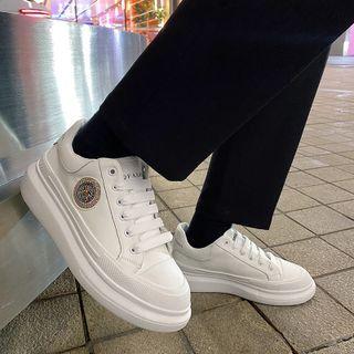 Badge Embroidered Sneakers