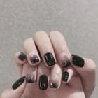 Moon & Star Faux Nail Tips 653 - Glue - Black - One Size