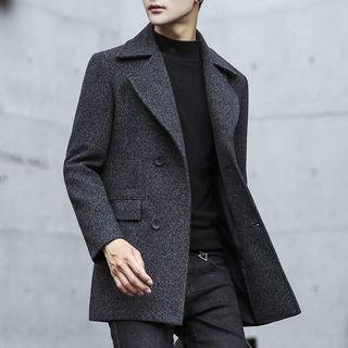 Buttoned Single Breasted Coat