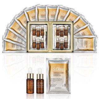 Enprani - S,claa Ampoule Cure Double Effect Ampoule Program: Wrinkle Ampoule 5ml X 6pcs + Modeling Mask 25g X 6pcs + Whitening Ampoule 5ml X 6pcs + Modeling Mask 25g X 6pcs 24pcs