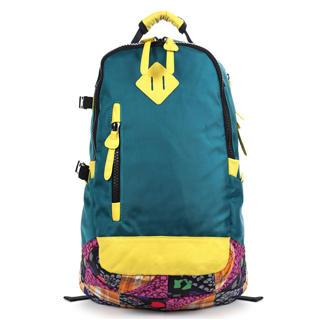Printed Panel Appliqué Canvas Backpack
