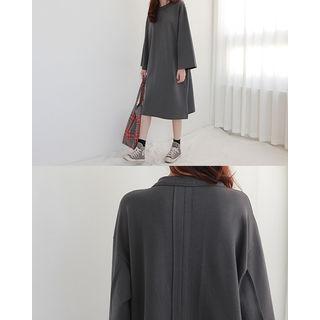 Pocket-side Cotton T-shirt Dress