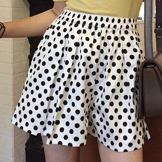 High Waist Dotted Shorts