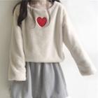 Heart Furry Pullover