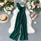 Single Shoulder Wide Leg Jumpsuit