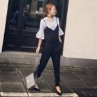 Spaghetti-strap Pleated Jumpsuit