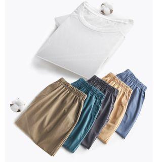 Elbow-sleeve T-shirt / Shorts / Set
