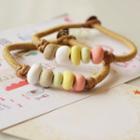 Ceramic Bead String Bracelet Multicolour - One Size