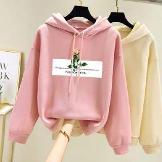 Flower Print Hoodie / Camisole