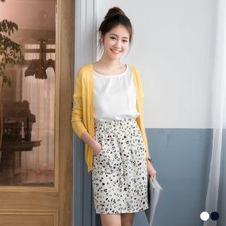 Colorblocked Leopard Print Dress