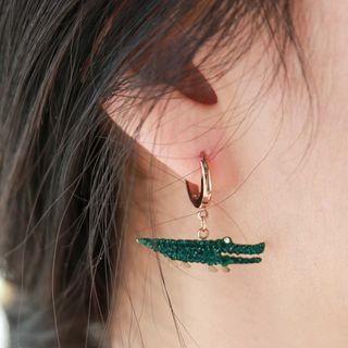 Crocodile Drop Earring 1 Pair - As Shown In Figure - One Size