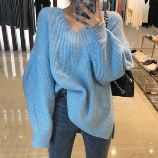 Oversize Lantern-sleeve Sweater
