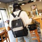 Lettering Two-tone Lightweight Backpack