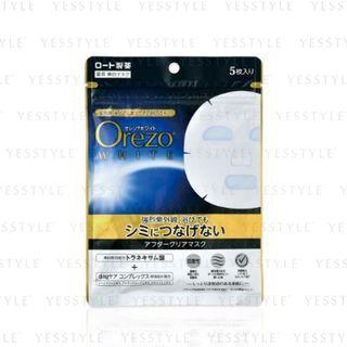 Rohto Mentholatum - Orezo White After Clear Mask 5 Pcs