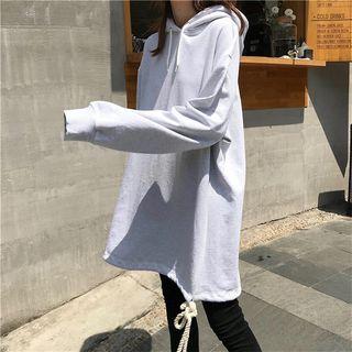 Side-split Hooded Sweatshirt
