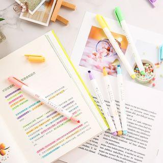 Set Of 6: Highlighter Set Of 6 - Assorted - One Size