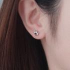 Knot Stud Earring 1 Pair - Silver - One Size