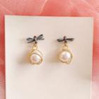Faux Pearl Drop Earring 1 Pair - Earrings - S925 Silver - One Size
